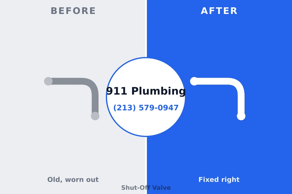 Before and after: plumbing repair Riverdale, VA